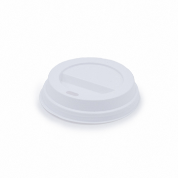 61581 100 pcs lid for cups diam. 83 mm   2,12 g PS white